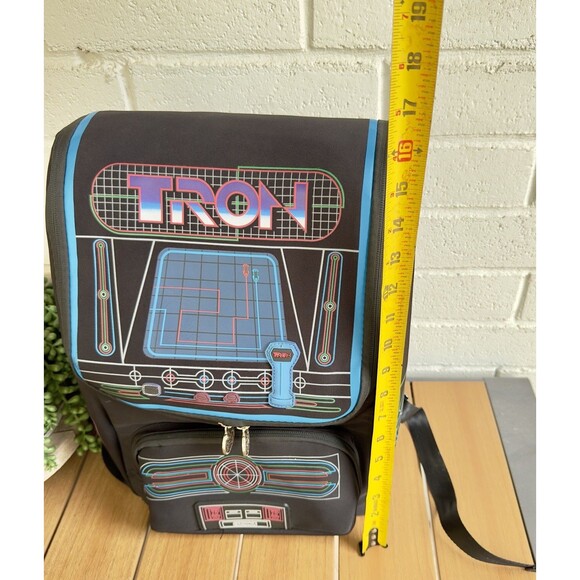 Disney Parks TRON Lightcycle Backpack Black Arcade Game Travel School Bag main image 11